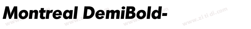 Montreal DemiBold字体转换